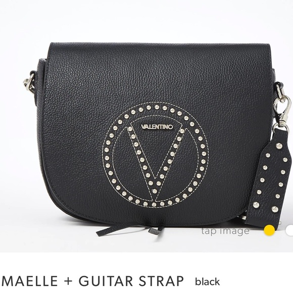 Mario Valentino Handbags - Valentino by Mario Valentino Dark Brown Leather Flap Bag